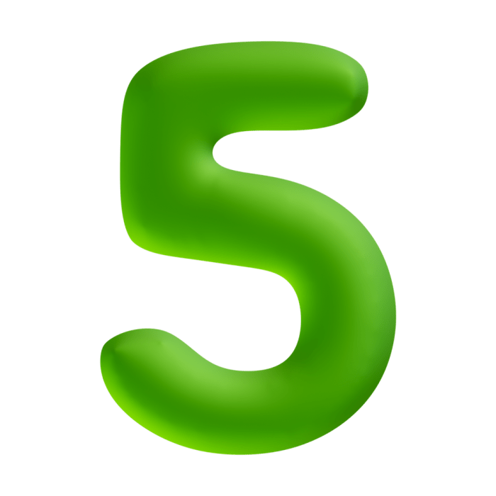 Number 5 Green 3D Render 19552786 PNG 5 Reasons Why You Need a Walk-In Bathtub